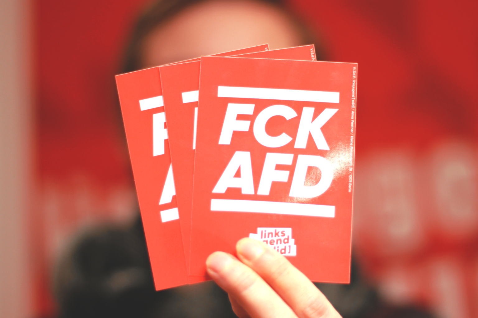 FCK AFD (Aufkleber, 25 Stück) Linksjugend [
